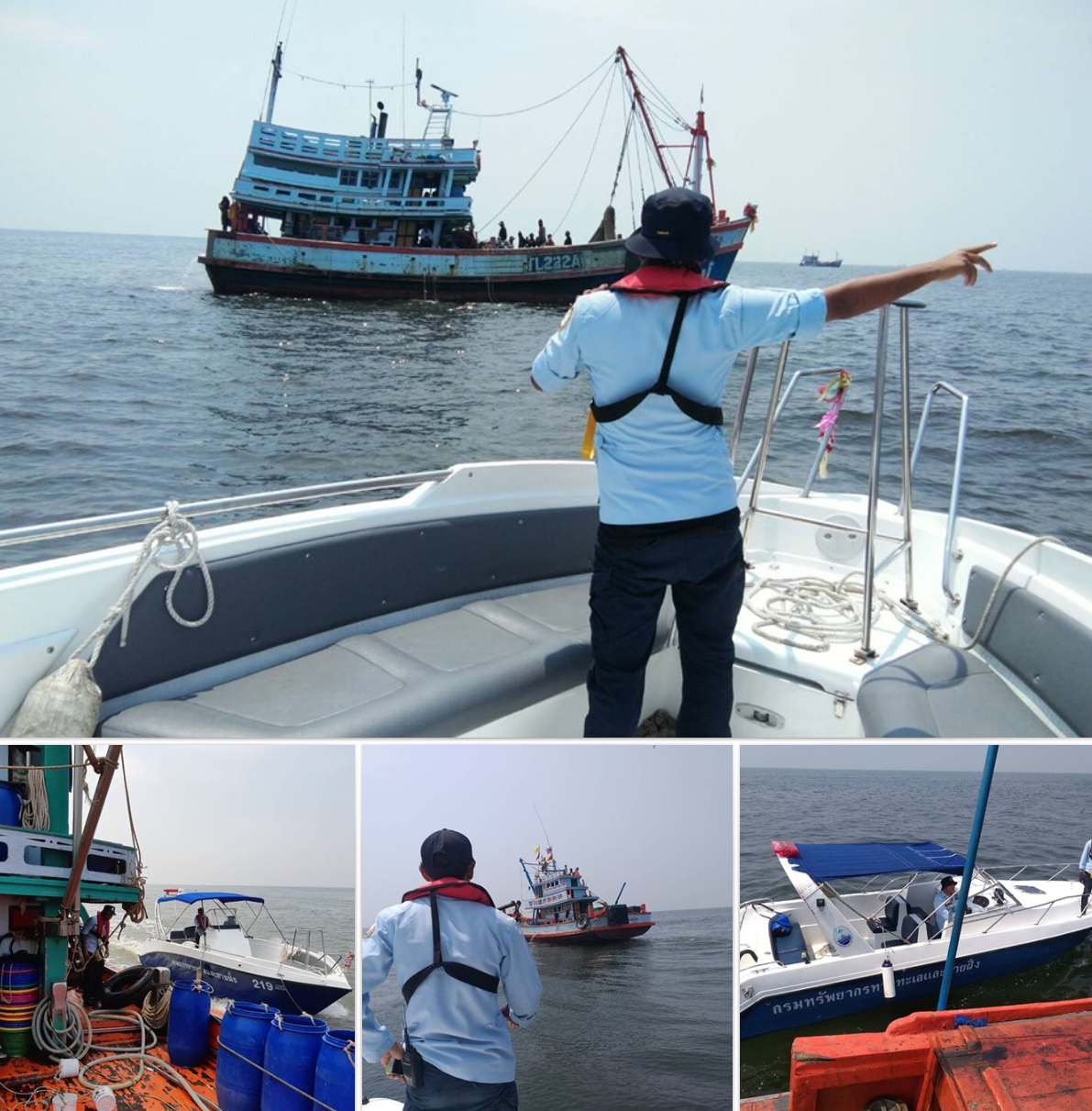 ตรวจเรือประมงสมุทรสาคร เอกสารครบตามระเบียบ IUU