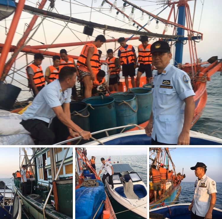 ตรวจเรือประมงจันทบุรี เอกสารครบตามระเบียบ IUU