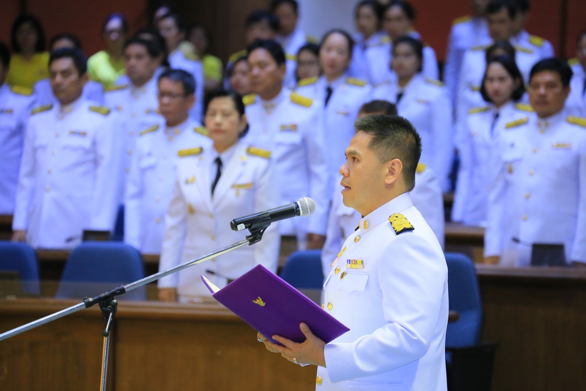 ทช.ร่วมพิธีถวายพระพรชัยมงคล พระบาทสมเด็จเจ้าอยู่หัว และถวายสัตย์ปฏิญาณเพื่อเป็นข้าราชการที่ดีและพลังของแผ่นดิน