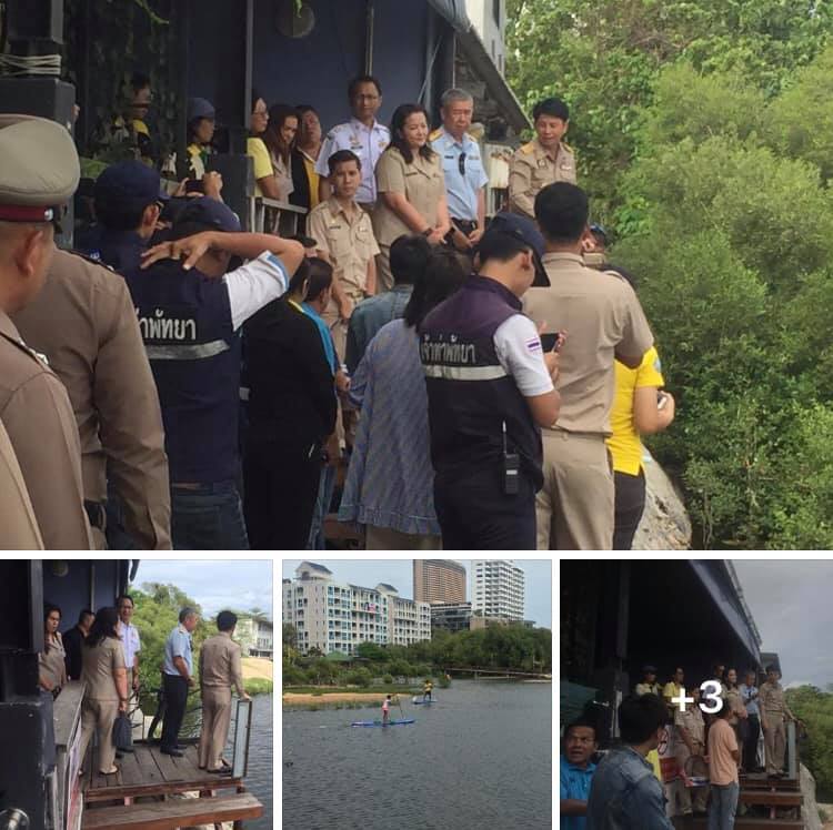 ทช. ร่วมตรวจสอบลักลอบปล่อยน้ำเสียลงทะเลนาจอมเทียน