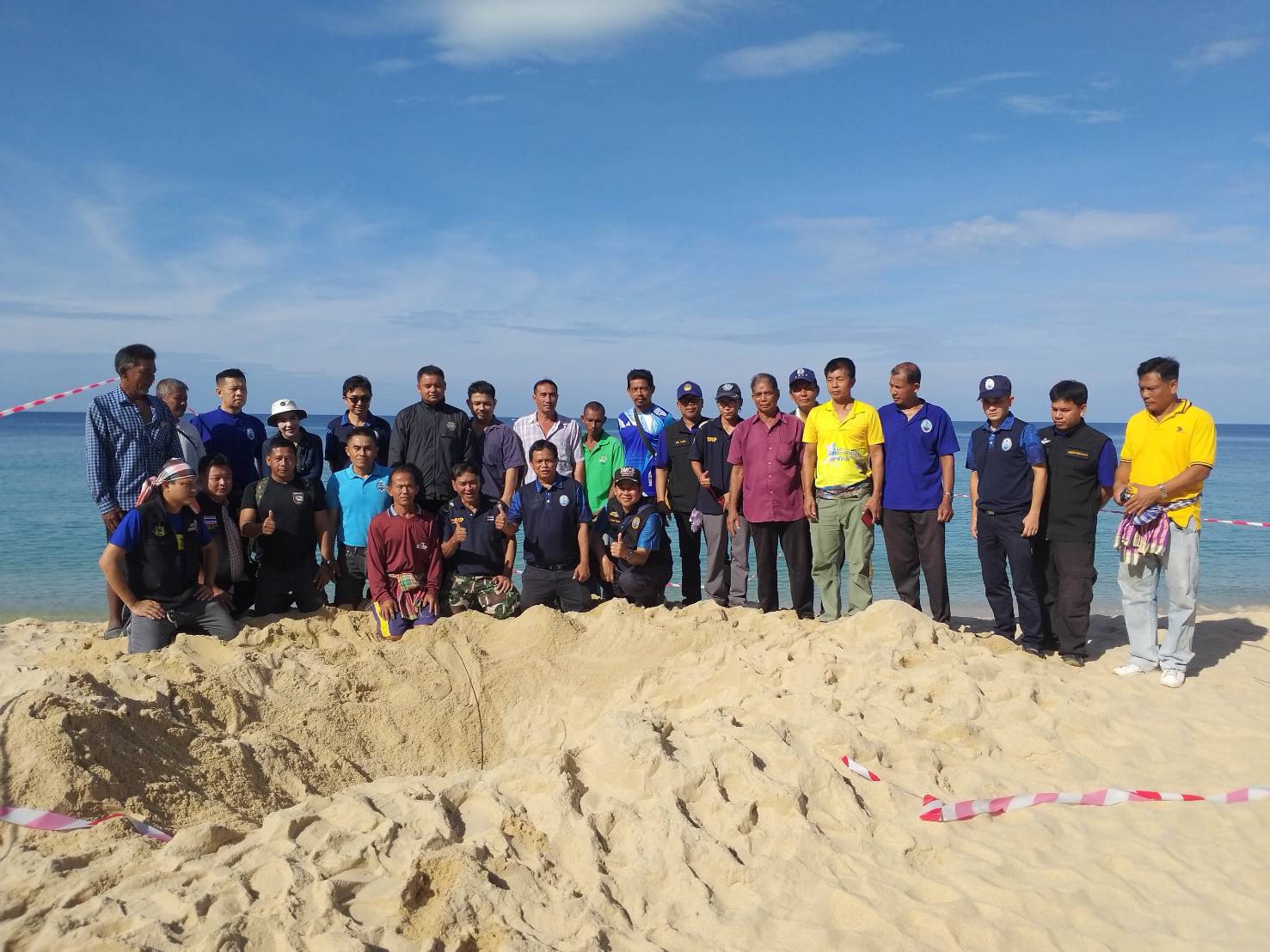 ทช.คืบหน้าติดตามสถานการณ์เต่ามะเฟืองขึ้นมาวางไข่หาดท้ายเหมือง