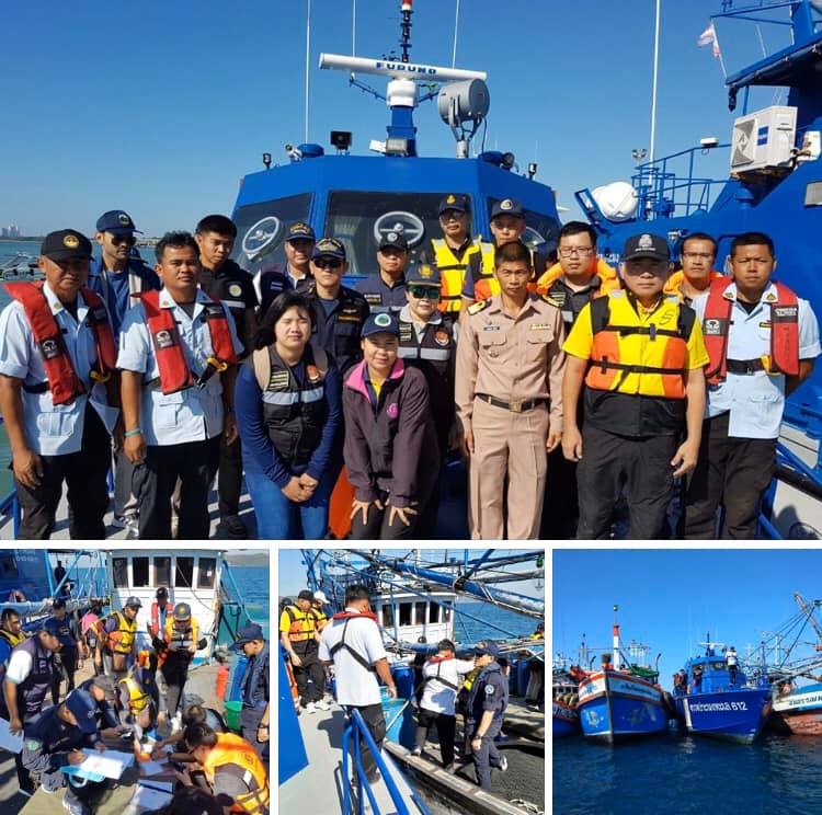ตรวจเรือประมงทะเลระยอง เอกสารครบตามระเบียบ IUU