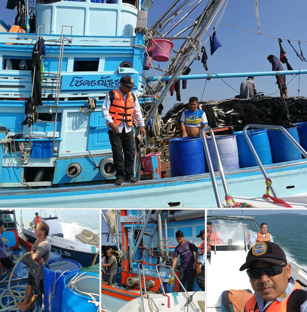 ตรวจเรือประมงรอบเกาะเต่า เอกสารครบตามระเบียบ IUU