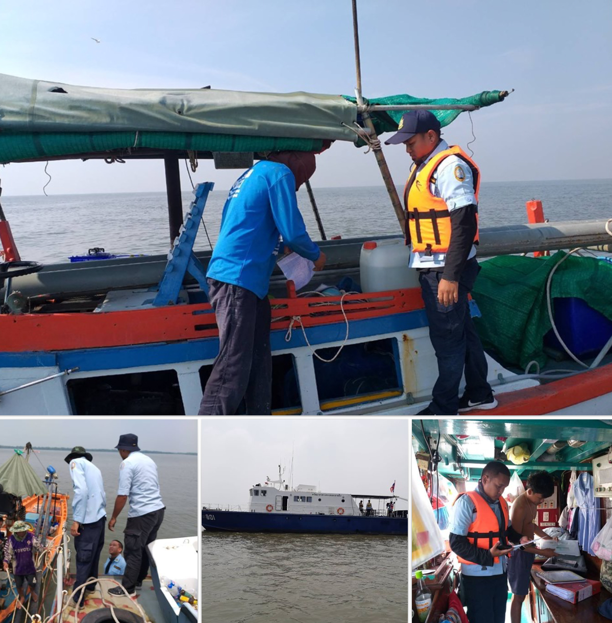 ตรวจเรือประมงสมุทรสาคร เอกสารครบตามระเบียบ IUU
