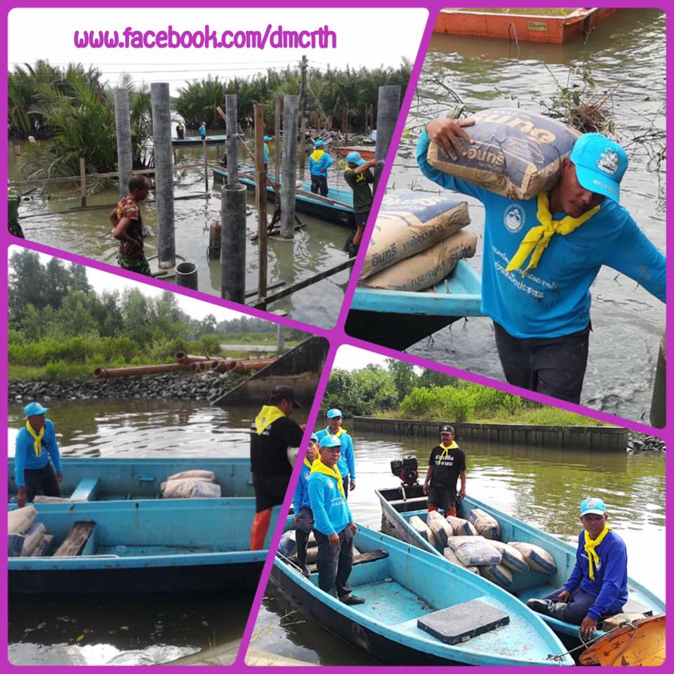 ช่วยสร้างบ้านต่อเนื่อง ราษฎรที่รับผลจากพายุปาบึก