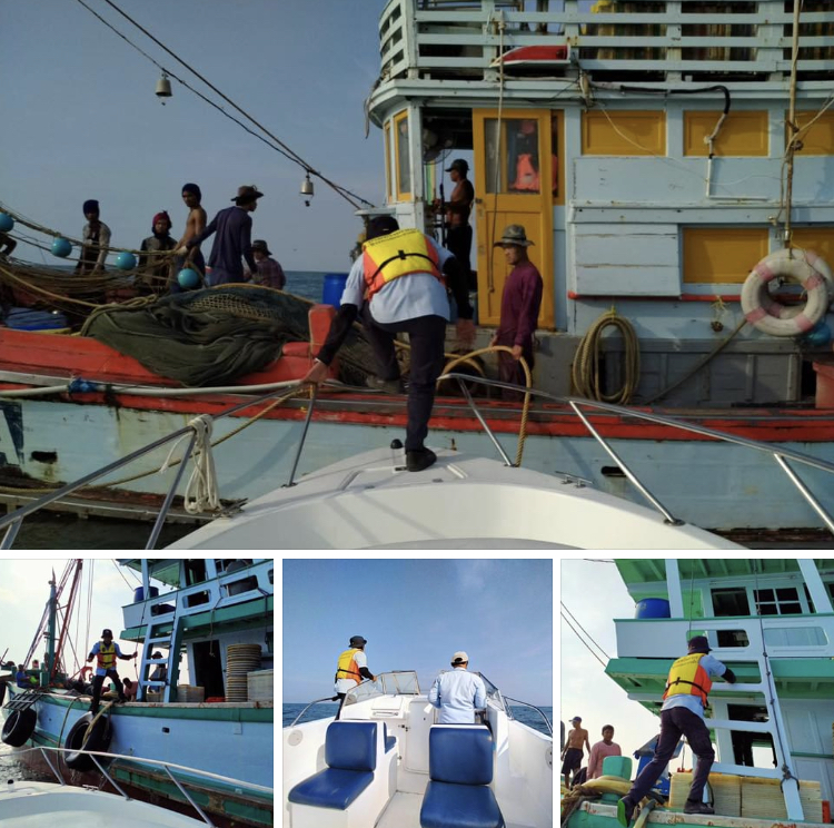 ตรวจเรือประมงเมืองสองสมุทร เอกสารครบตามระเบียบ IUU