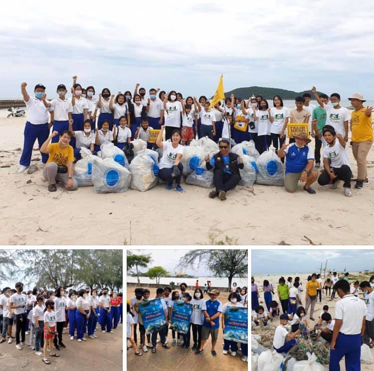 รวมตัวทำดี เก็บทำความสะอาดชายฝั่งทะเลสงขลา