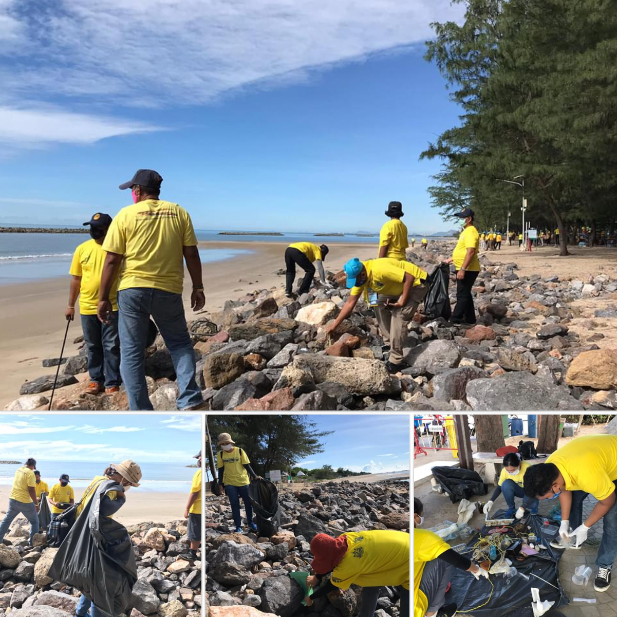 อาสาทำดี เก็บขยะชายหาดเจ้าสำราญ เพชรบุรี