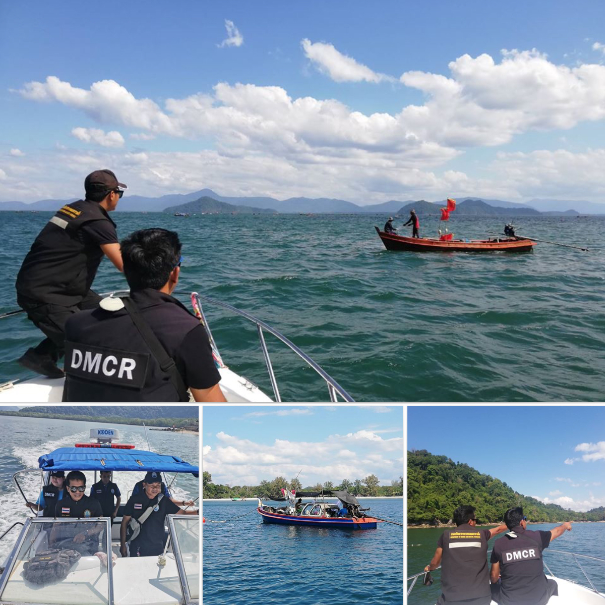 พบปะแลกเปลี่ยนชุมชน พร้อมตรวจทุ่นในทะเลระนอง