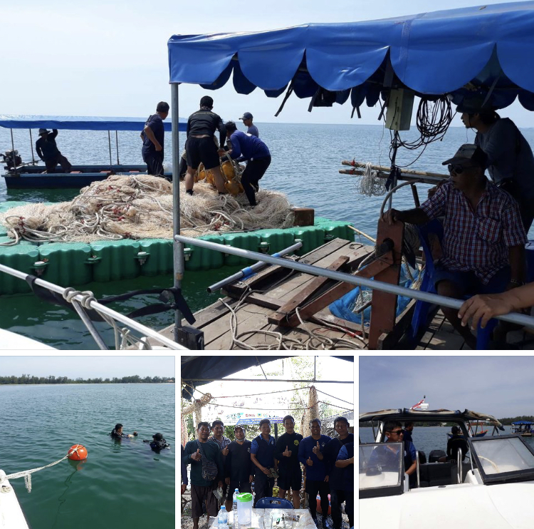 ฟื้นฟูทะเลระยอง ร่วมชุมชนลาวน จัดวางซั้งเชือก
