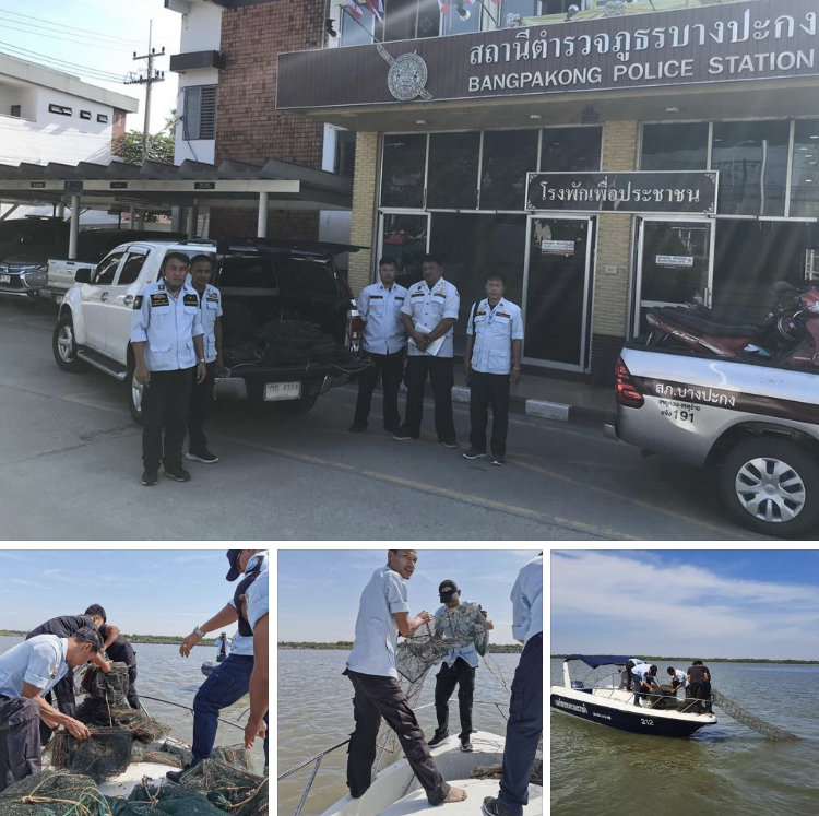 ตรวจยึดอีกแล้วเครื่องมือลอบพับ ชายทะเลฉะเชิงเทรา