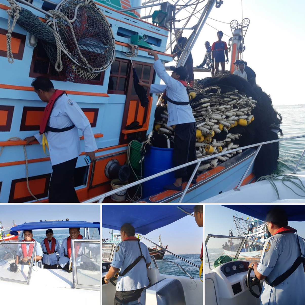 ตรวจเรือประมงประจวบคีรีขันธ์ เอกสารครบตามระเบียบ IUU