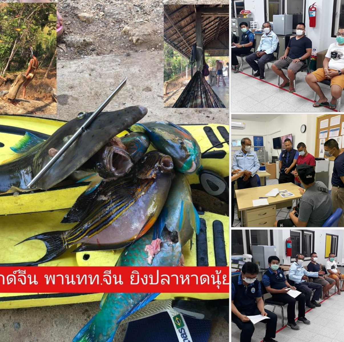 จับแล้ว นทท.ชาวจีน ยอมรับเข้าพื้นที่ตามภาพข่าวจับปลาสวยงามในอ่าวนุ้ย