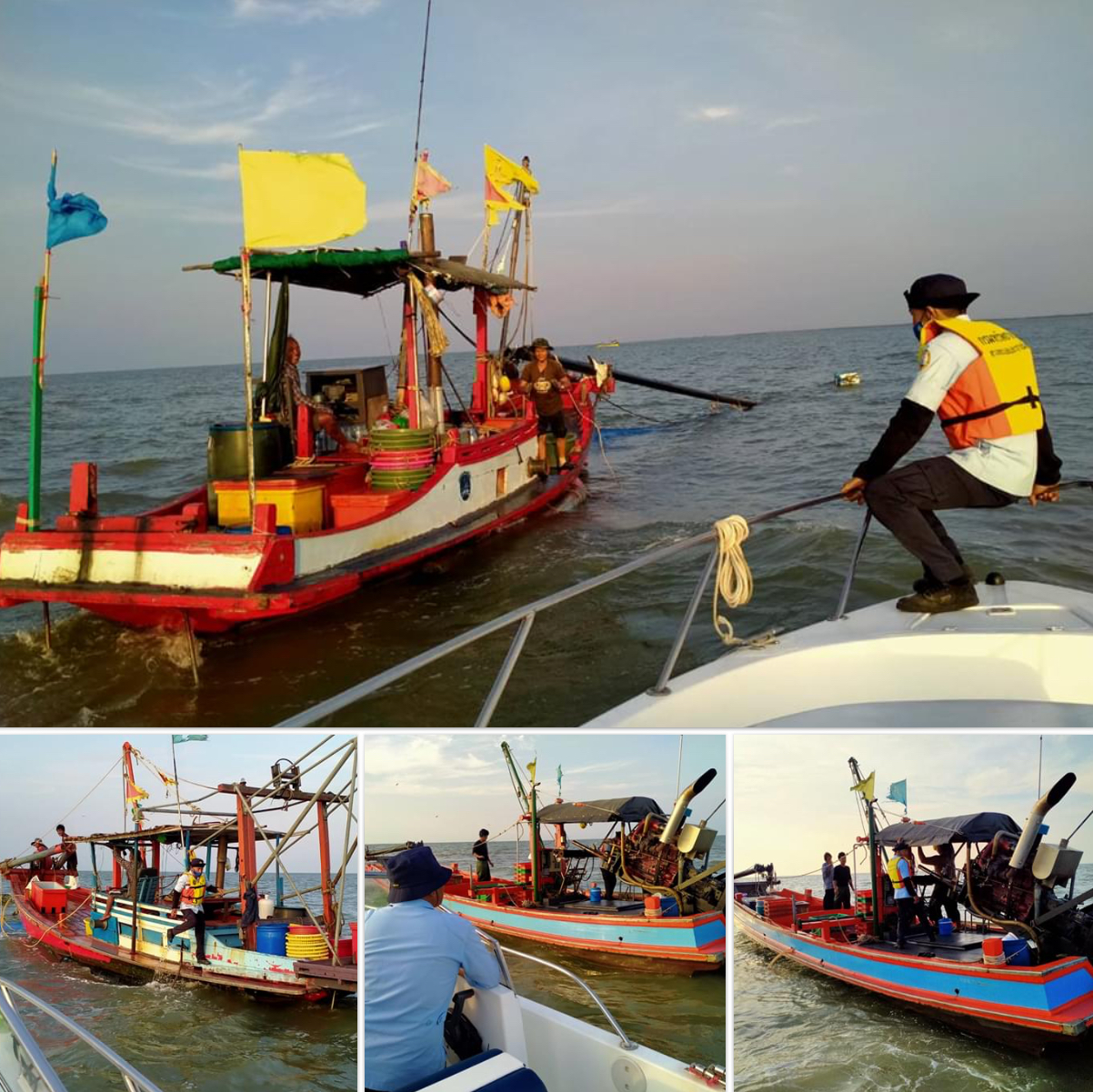 ตรวจเรือประมง ๒ สมุทร เอกสารครบตามระเบียบ IUU