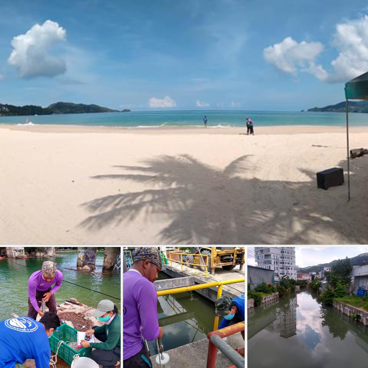 ติดตามคุณภาพน้ำคลองปากบาง และชายฝั่งป่าตอง