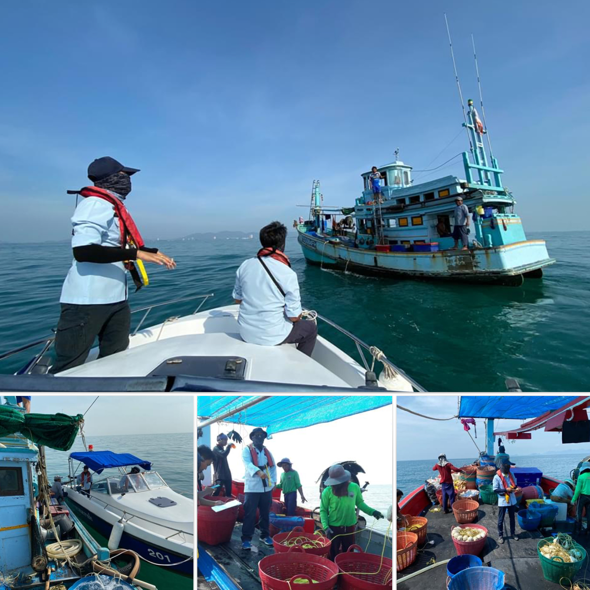 ตรวจเรือประมงประจวบคีรีขันธ์/เพชรบุรี เอกสารครบตามระเบียบ IUU