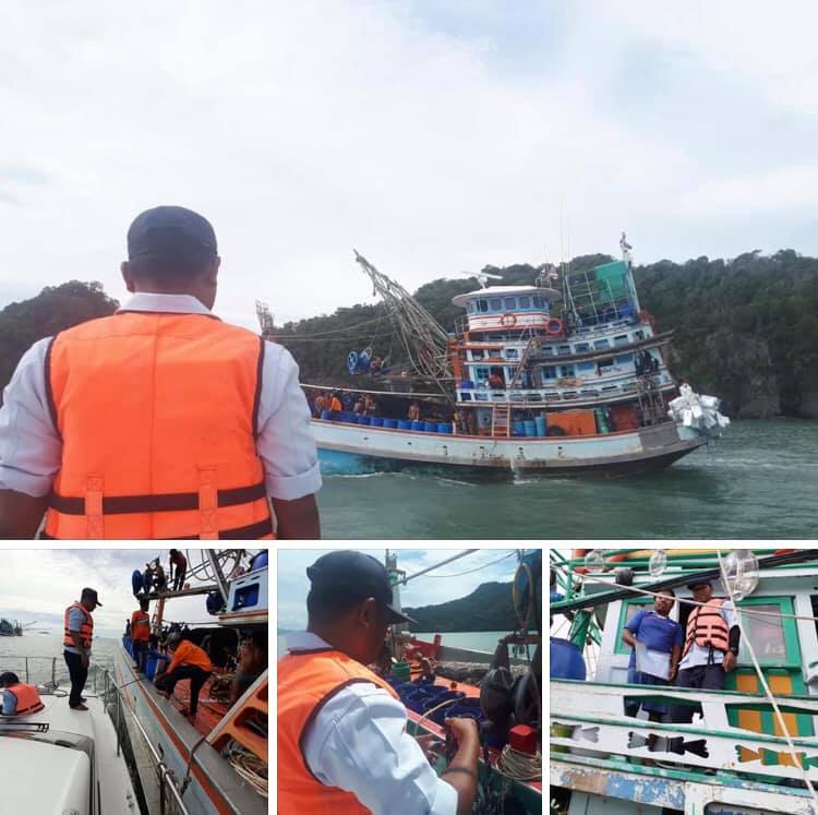ตรวจเรือประมงเมืองสตูล เอกสารครบตามระเบียบ IUU