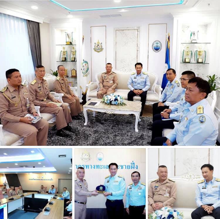 อธิบดี ทช. ต้อนรับเลขาธิการ ศรชล. นำชมศูนย์พิทักษ์ทะเลและชายฝั่ง