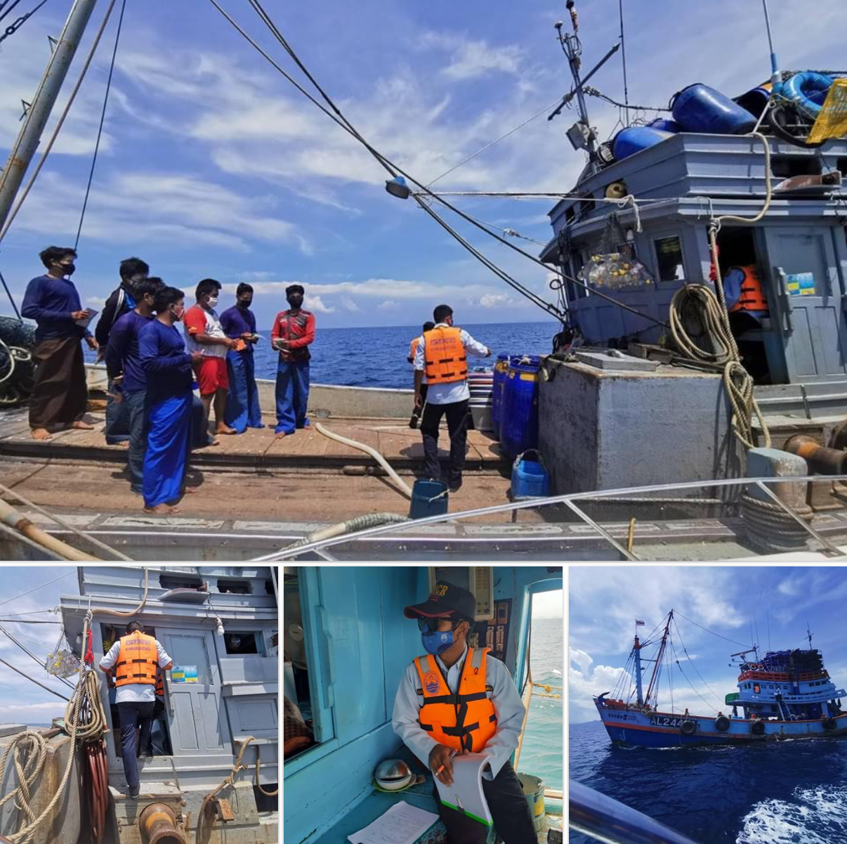 ตรวจเรือประมงระนอง เอกสารครบตามระเบียบ IUU