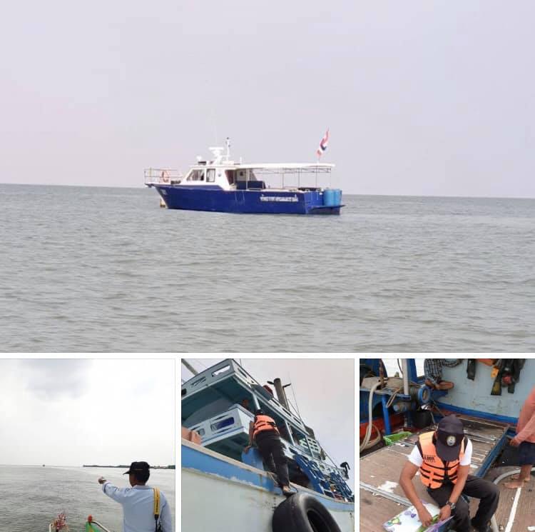 ตรวจเรือประมงทะเลอ่าวไทยตัว ก. เอกสารครบตามระเบียบ IUU