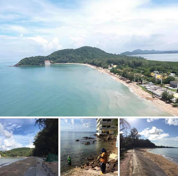 สำรวจการกัดเซาะชายฝั่งหาดแหลมเสด็จ จันทบุรี