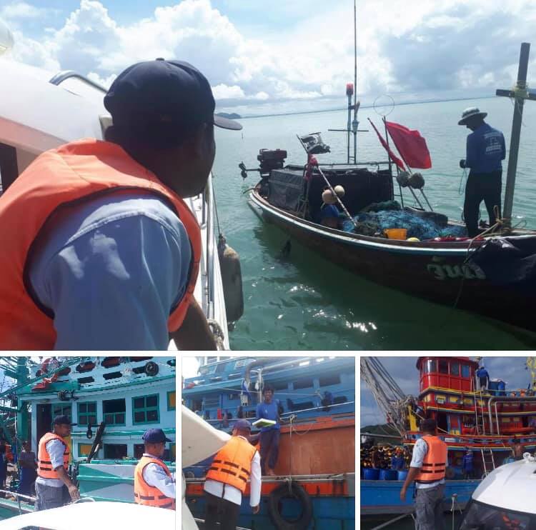 ตรวจเรือประมงเมืองสตูล เอกสารครบตามระเบียบ IUU
