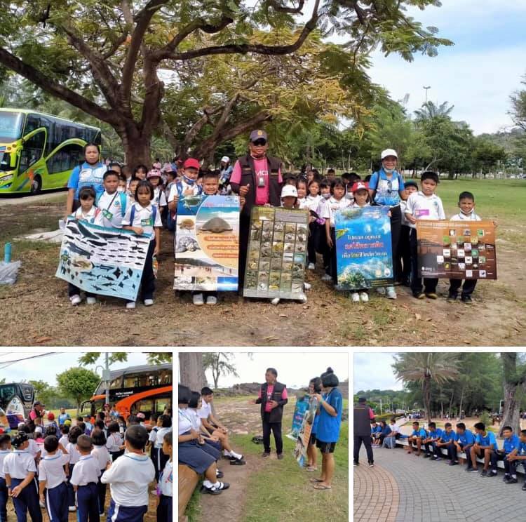 รณรงค์นักท่องเที่ยวลดการใช้ถุงพลาสติก หาดชลาทัศน์