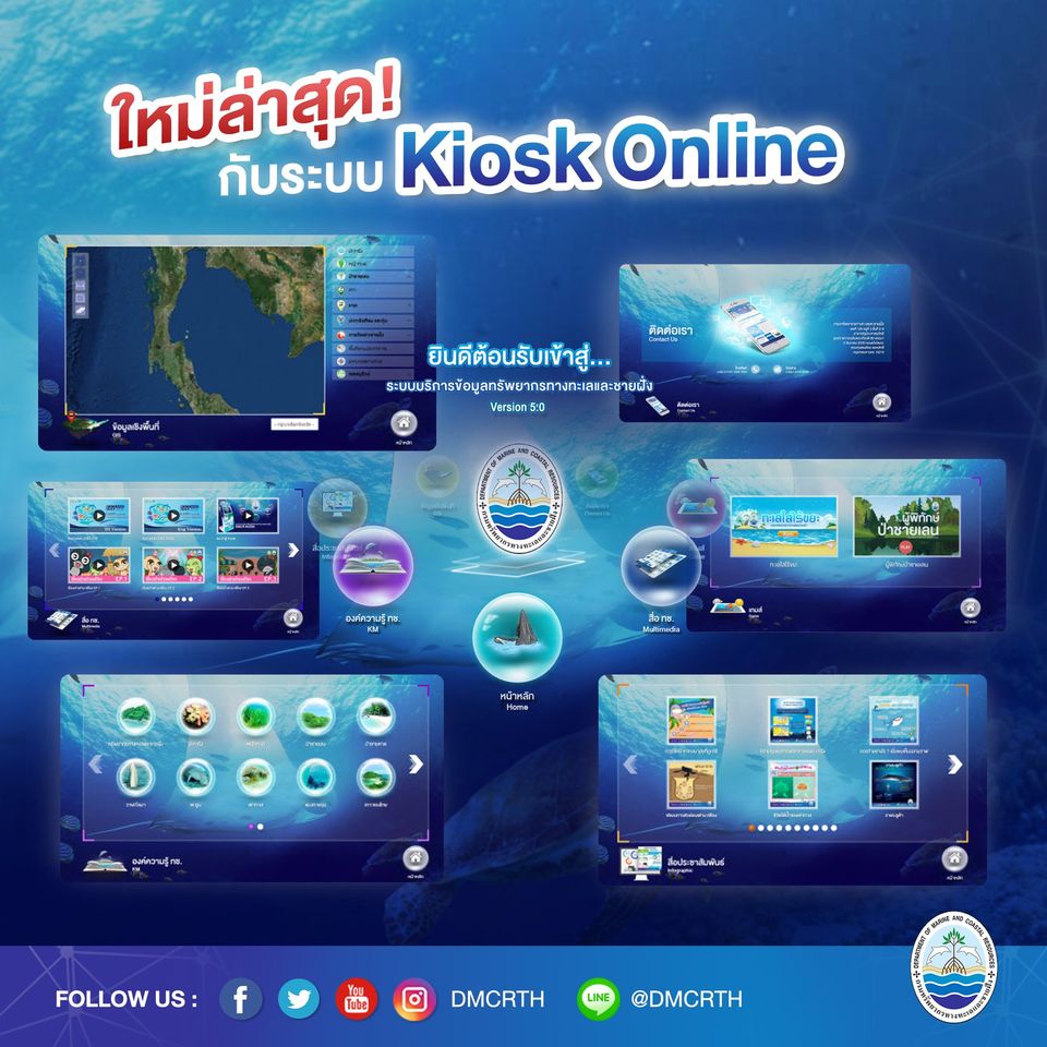 เข้าถึงข้อมูล ทช. ผ่านระบบตู้ Kiosk แบบ Online ได้แล้ว