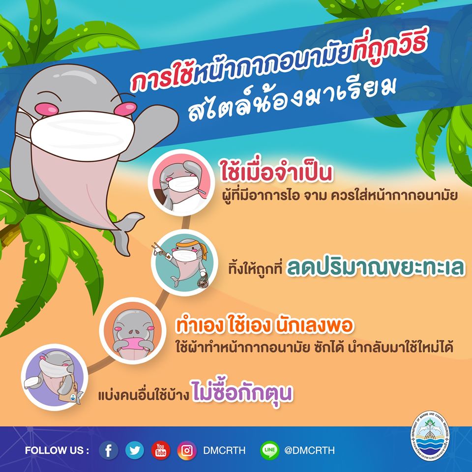 มาเรียม นำเสนอการใช้หน้ากากอนามัยสู้ภัยโควิด-๑๙