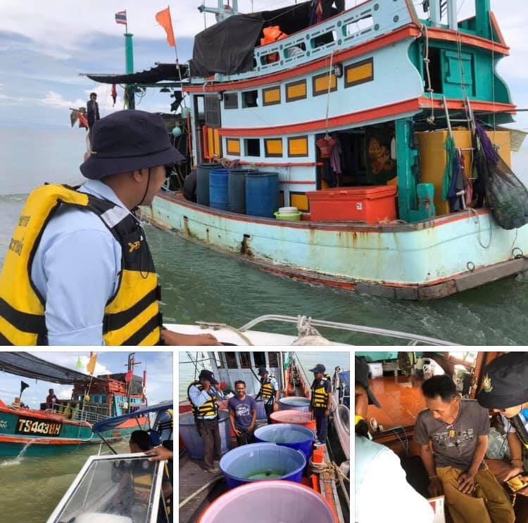 ตรวจเรือประมงทะเลสงขลา เอกสารครบตามระเบียบ IUU