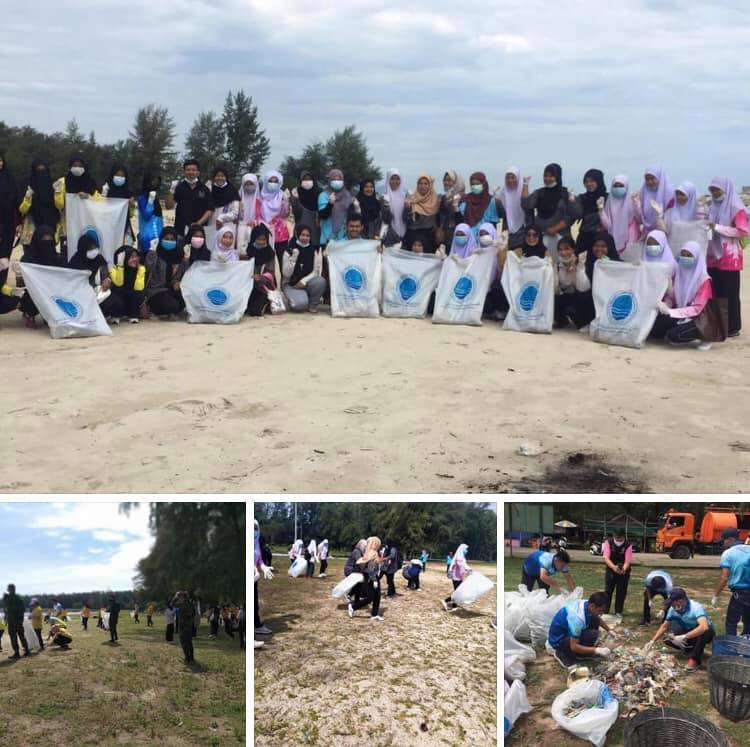 รวมพลังอาสา จัดเก็บขยะชายหาดนราทัศน์ นราธิวาส