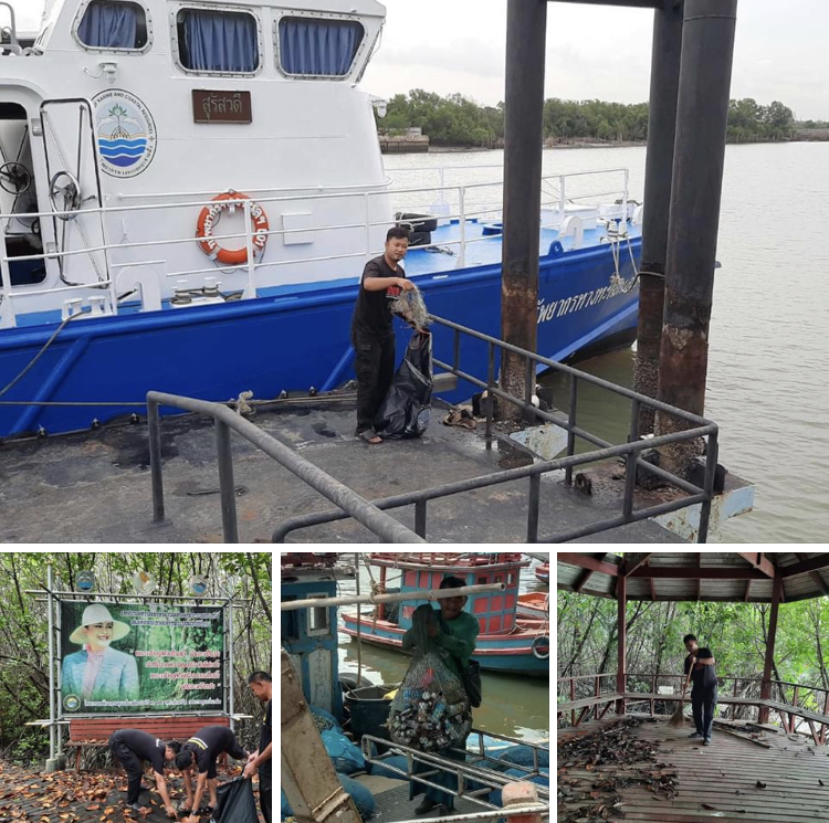 อนุรักษ์เกาะนก ลดปัญหาขยะตกค้างปากน้ำบางปะกง