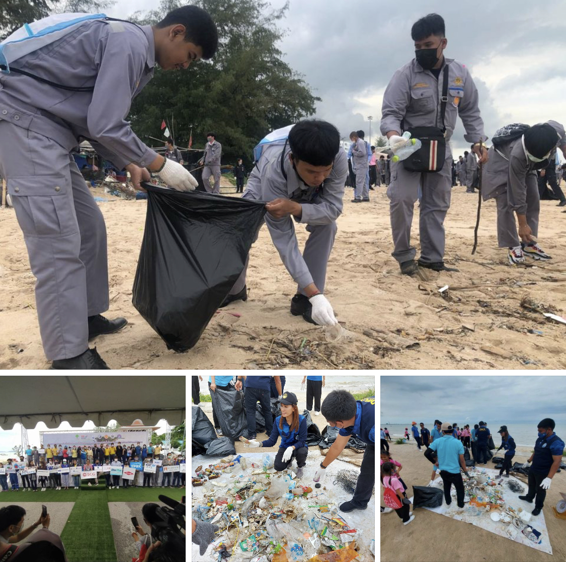รวมพลคนระยอง จัดเก็บขยะหาดพยูน