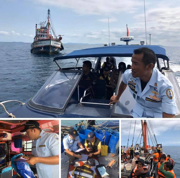 ตรวจเรือประมงตราด เอกสารครบตามระเบียบ IUU