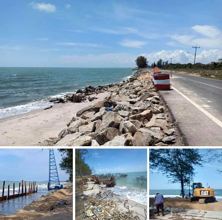 สำรวจ ติดตามการกัดเซาะชายฝั่งทะเลสงขลา