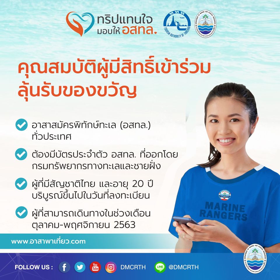 ข่าวดีสำหรับชาวอาสา : อสทล. เรามีกิจกรรมพาเที่ยวฟรี