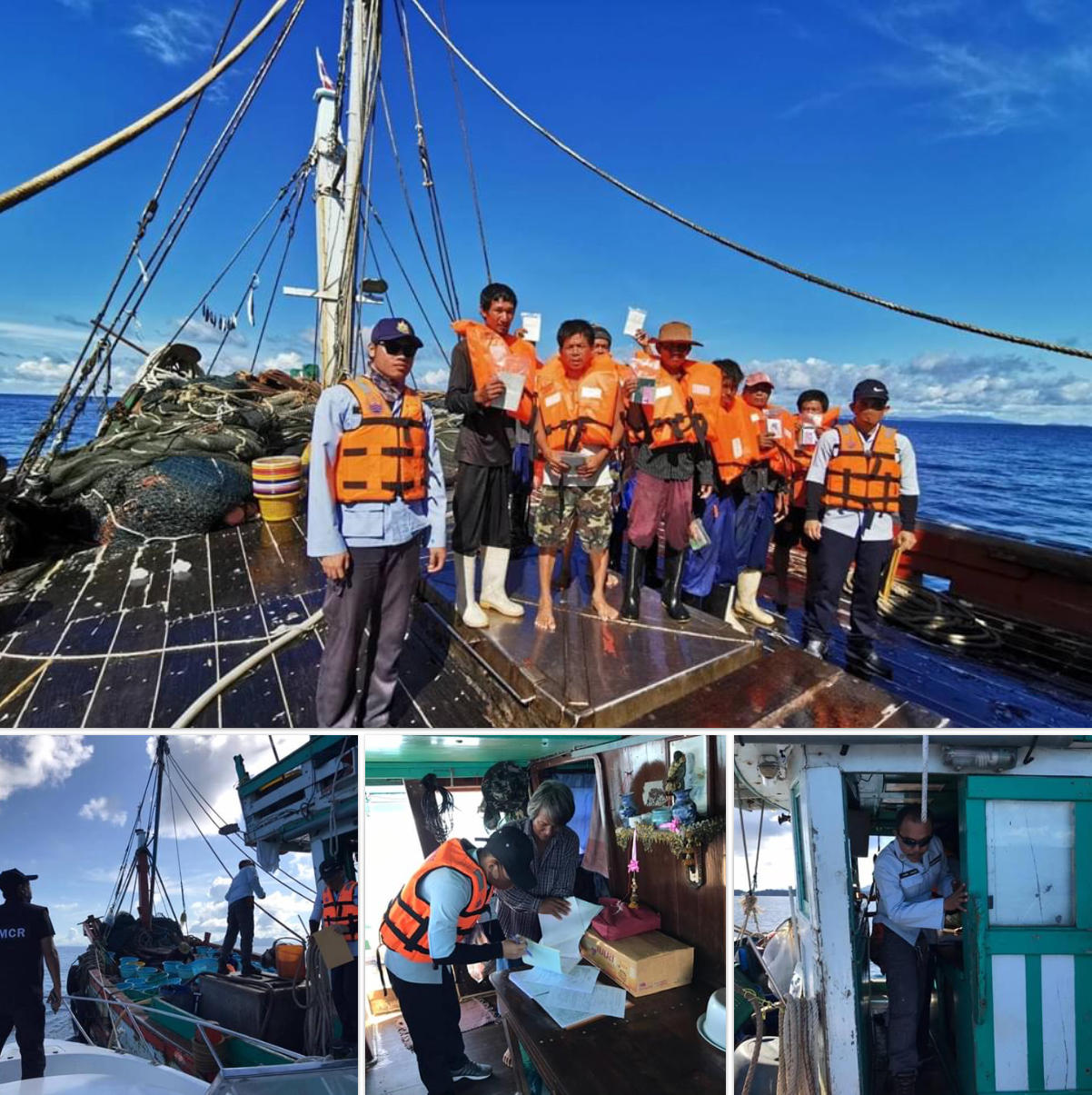 ตรวจเรือประมงระนอง เอกสารครบตามระเบียบ IUU