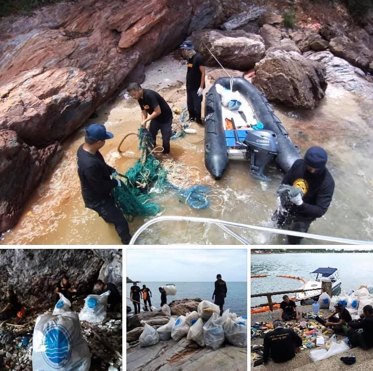 ติดตามสถานการณ์ จัดการขนย้านขยะออกจากถ้ำเกาะหนู สงขลา