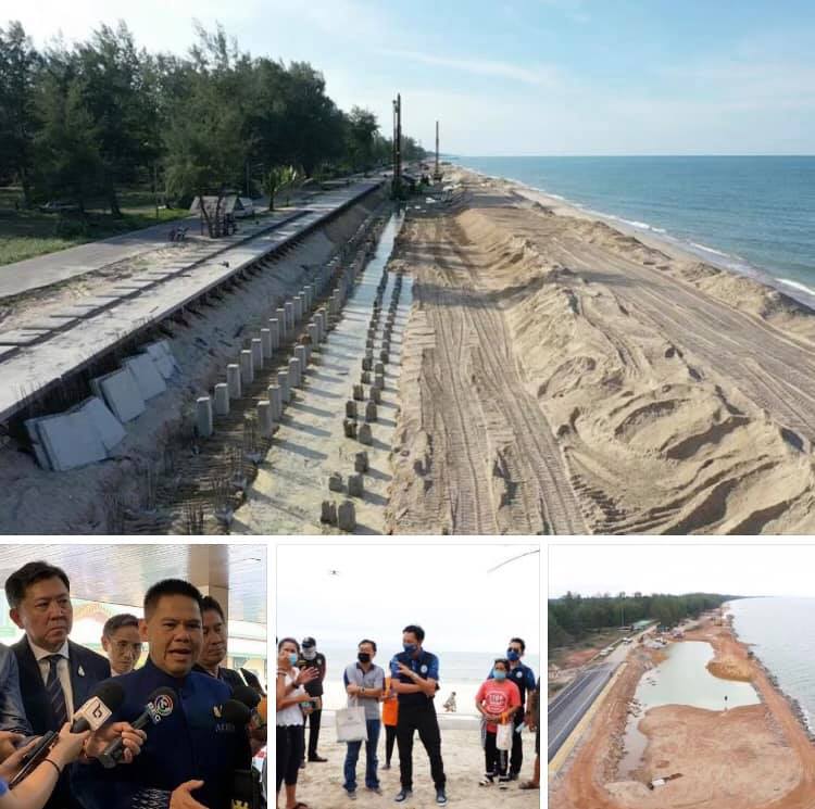 รมว.วราวุธ ย้ำแก้ไขปัญหากัดเซาะชายฝั่งต้องคุ้มค่า ลดปัญหาพื้นที่ข้างเคียง