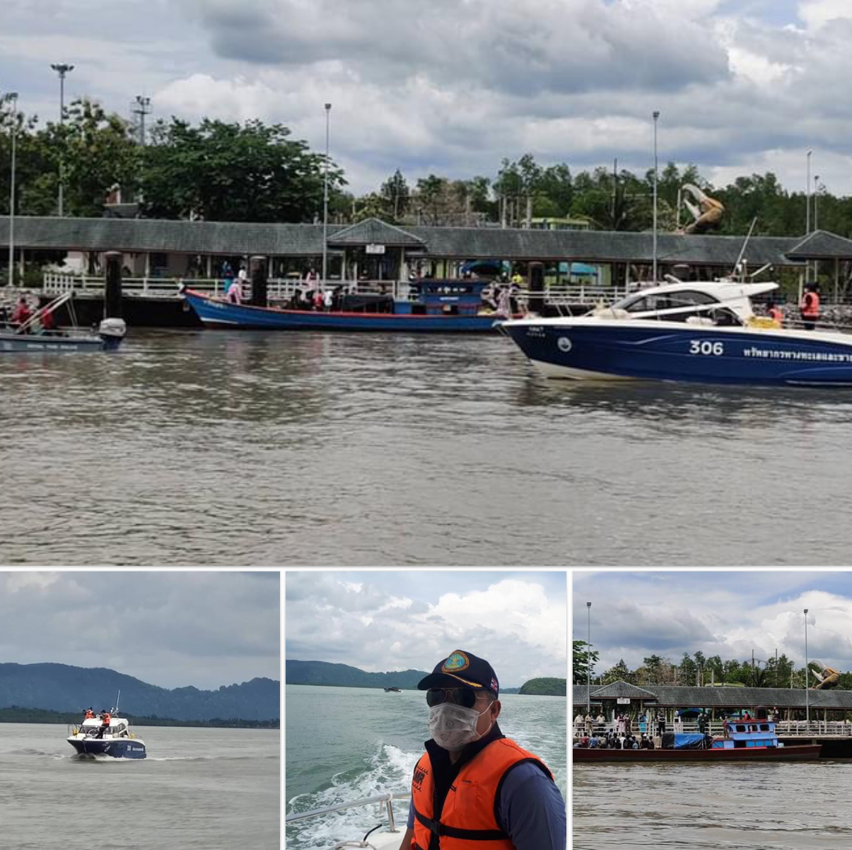 ร่วมดูแลความปลอดภัยโควิด ด่านตรวจท่าเรือตำมะลัง สตูล