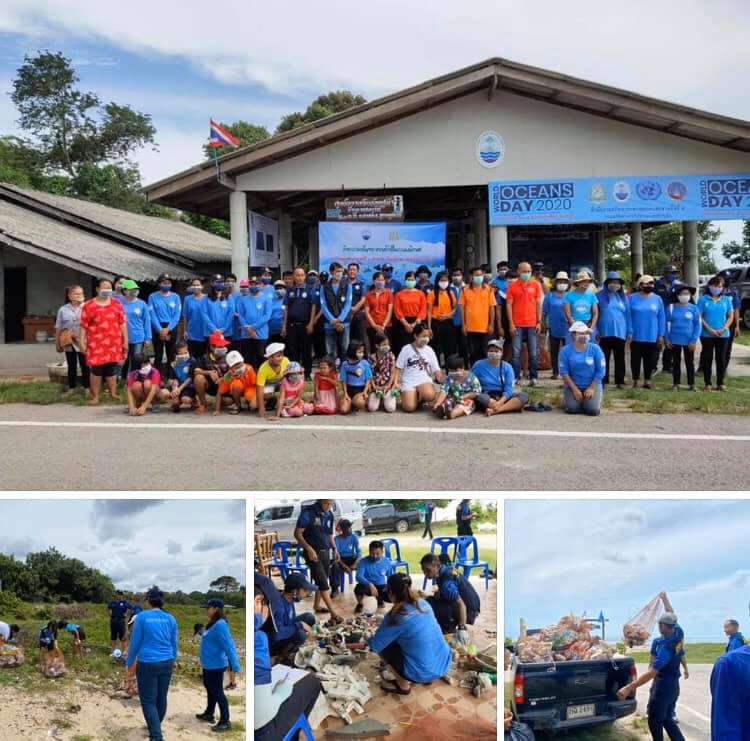นำเยาวชนเก็บขยะบ้านหาดสมบูรณ์ สุราษฎร์ธานี