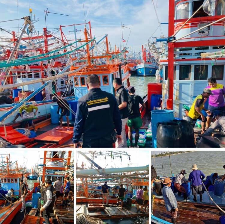 ตรวจเรือประมงประจวบคีรีขันธ์ เอกสารครบตามระเบียบ IUU