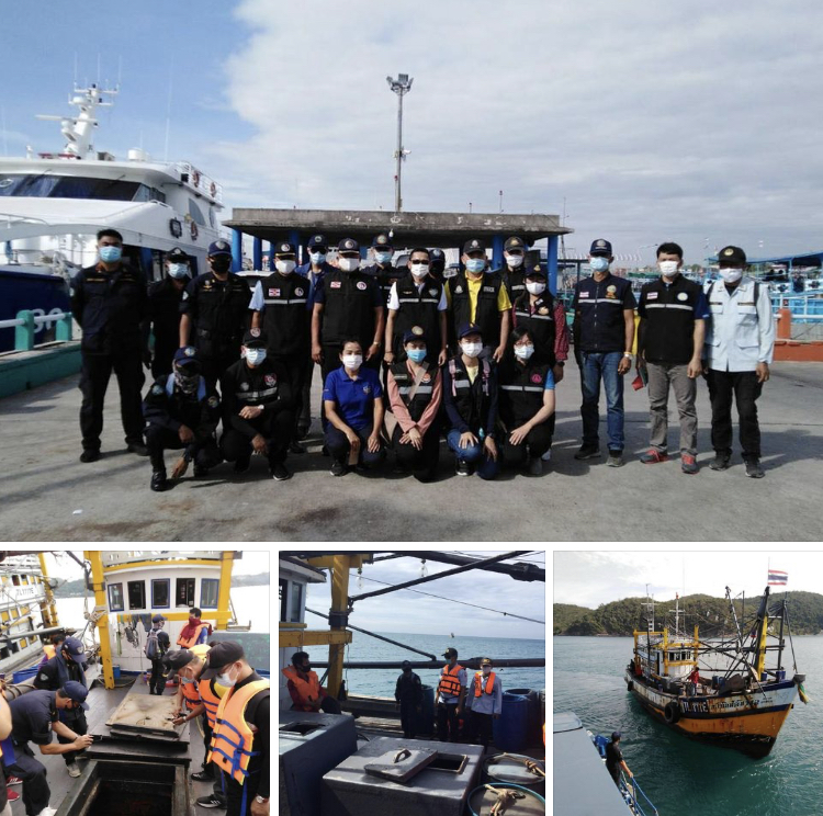 ตรวจเรือประมงทะเลระยอง เอกสารครบตามระเบียบ IUU