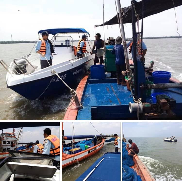 ตรวจเรือประมงสมุทรปราการ เอกสารครบตามระเบียบ IUU