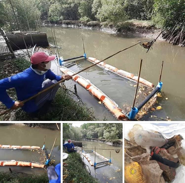 คนรักษ์ทะเล อาสาเก็บขยะคลองคอย ประจวบคีรีขันธ์