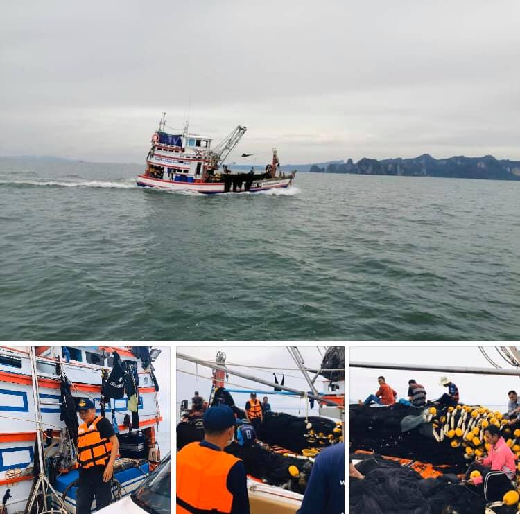 ตรวจเรือประมงกระบี่ เอกสารครบตามระเบียบ IUU