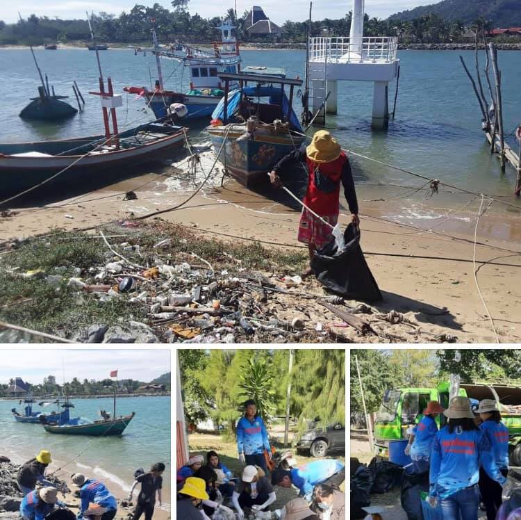 นำน้องๆ มหิดลเก็บขยะบ้านปากน้ำปราณ ประจวบคีรีขันธ์