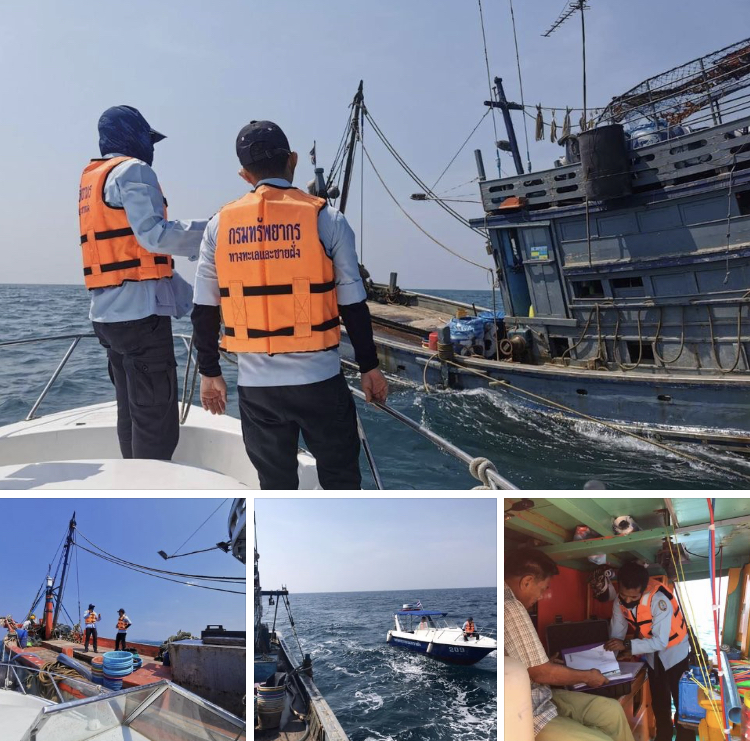 ตรวจเรือประมงทะเลระนอง เอกสารครบตามระเบียบ IUU