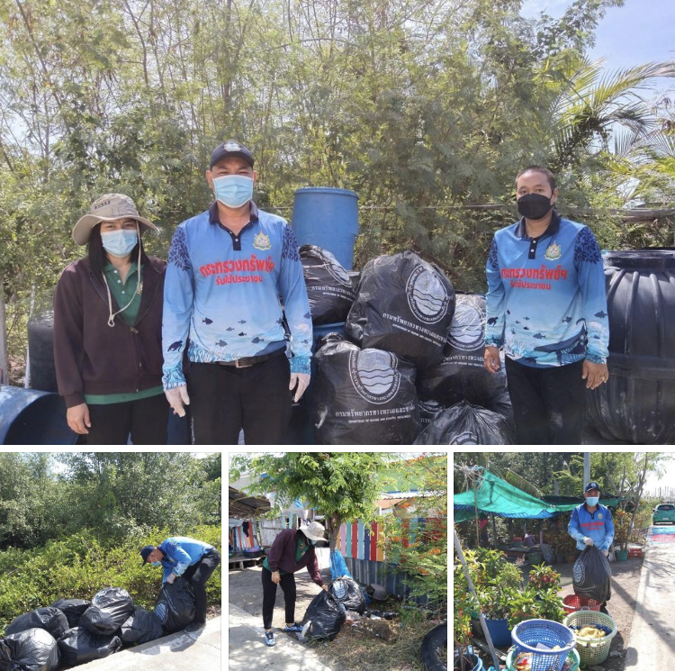 จับมือประมงพื้นบ้านบางหญ้าแพรก กำจัดขยะในเรือ