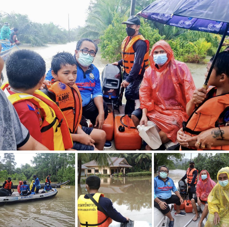 หลังสวนยังน้ำท่วม ฝนตกในพื้นที่ต่อเนื่อง